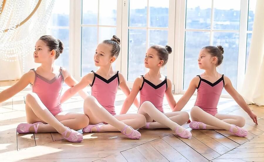 Dansschoenen leer ballet- en gymnastiekschoenen voor meisjes