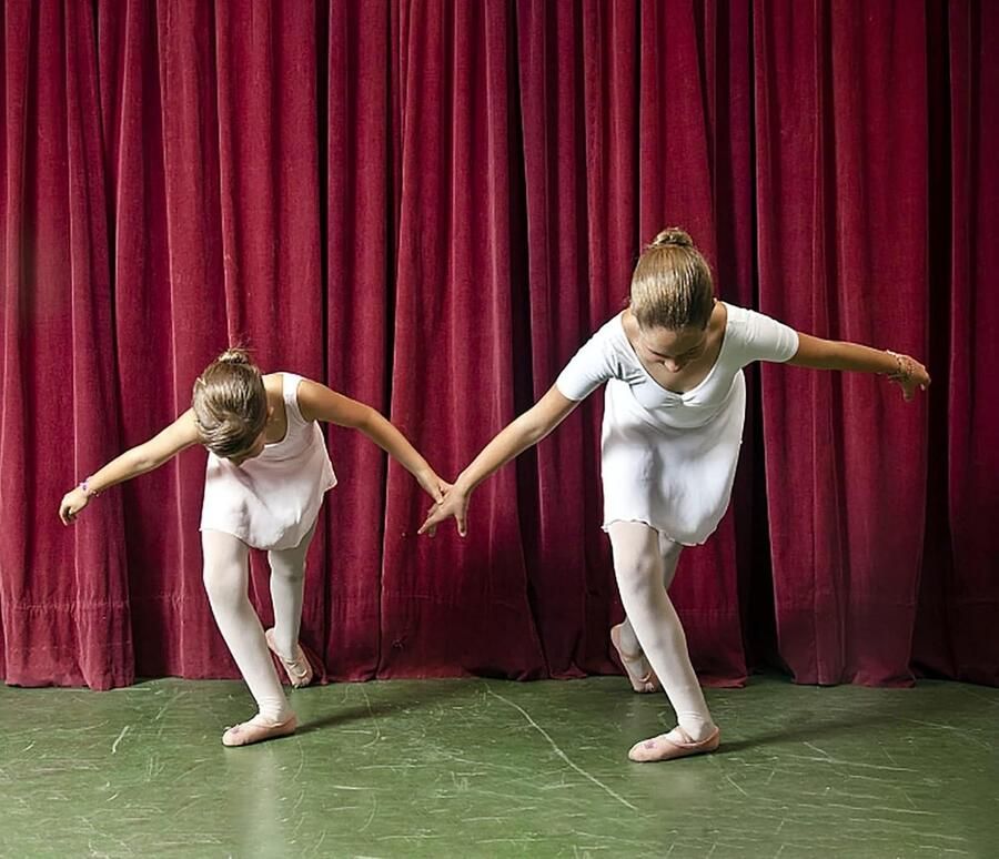 Dansschoenen leer ballet- en gymnastiekschoenen voor meisjes