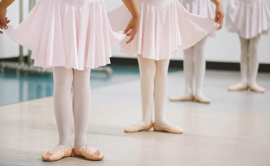 Dansschoenen leer ballet- en gymnastiekschoenen voor meisjes