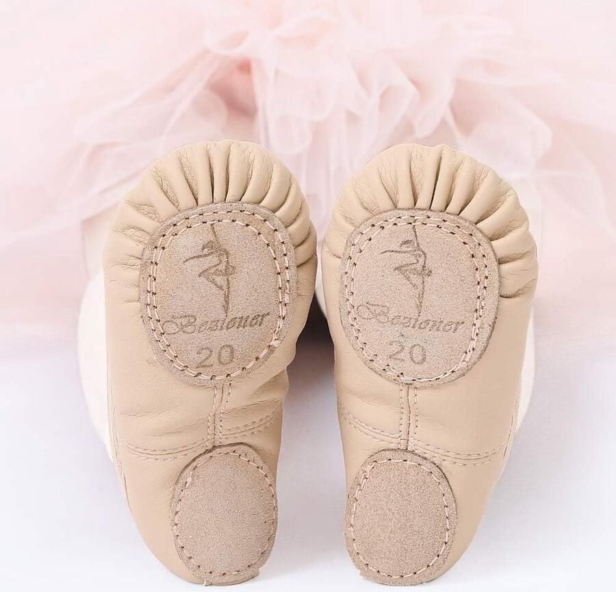 Dansschoenen Leer balletschoenen voor kinderen Gesplitste zool