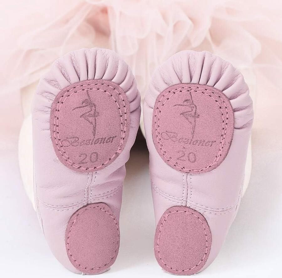 Dansschoenen Leer balletschoenen voor kinderen Gesplitste zool