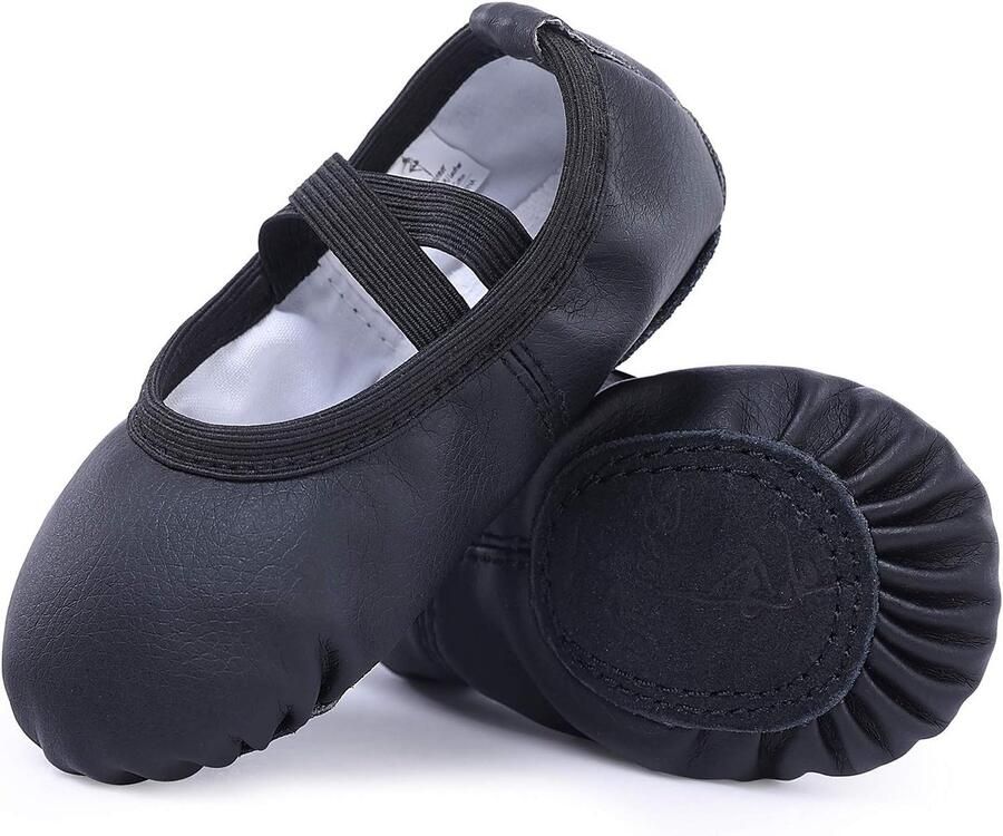 Dansschoenen Leer balletschoenen voor kinderen Gesplitste zool