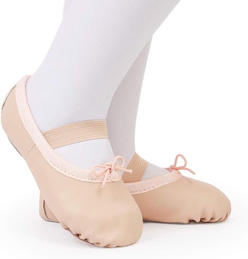 Dansschoenen Leer balletschoenen voor kinderen