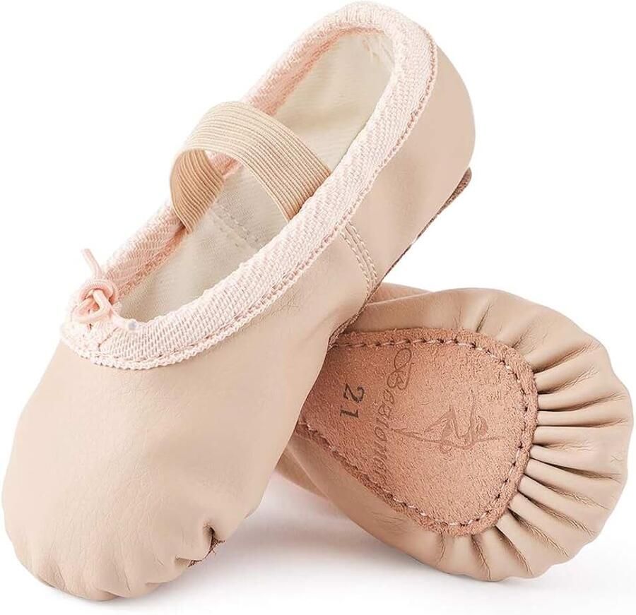 Dansschoenen Leer balletschoenen voor kinderen