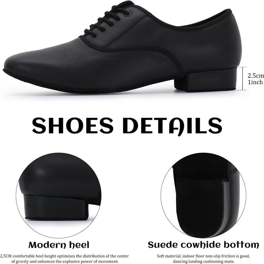 Dansschoenen leer voor latin salsa tango prestaties ballroom - Foto 1
