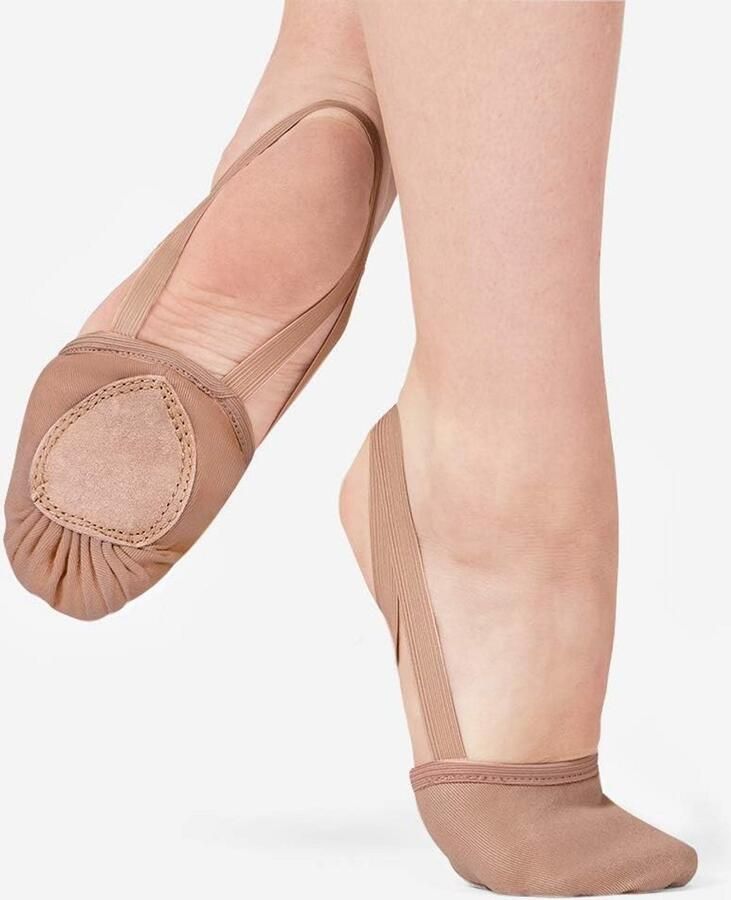 Dansschoenen met Zolen voor Pirouettes Geschikt voor Ballet Jazz en Gymnastiek