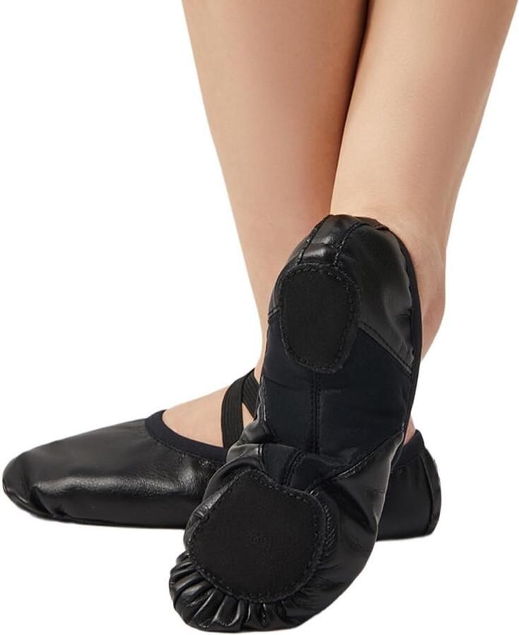 Dansschoenen modern antislip voor gymnastiek dans pantoffels voor dames zwart