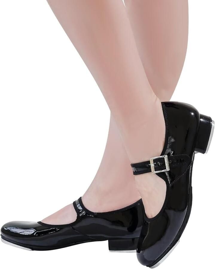 Dansschoenen van lakleer met schuifgesp voor kinderen en volwassenen