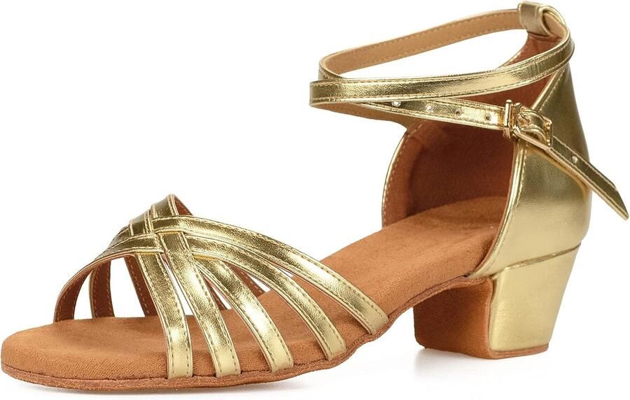 Dansschoenen voor dames en meisjes Goud - Foto 2