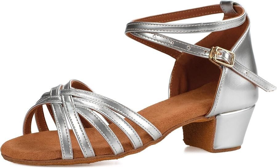 Dansschoenen voor dames en meisjes Zilver