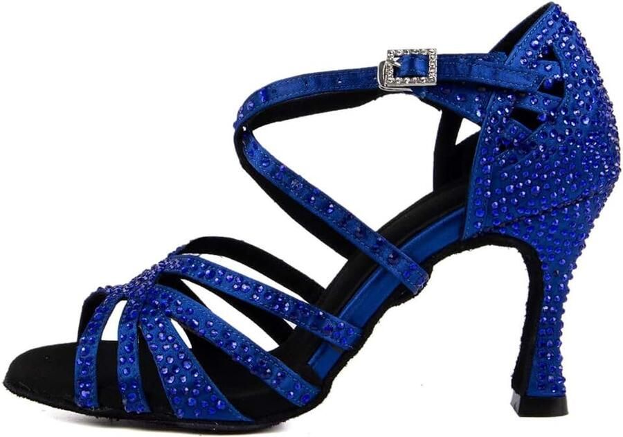 Dansschoenen voor dames Latijns met strass