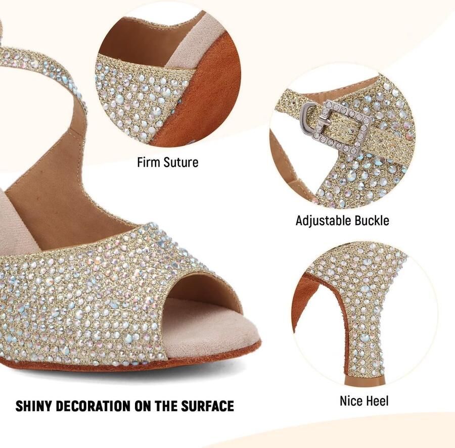 Dansschoenen voor dames salsa van satijn dansschoenen voor sociale beginners salsa dansfeest latin
