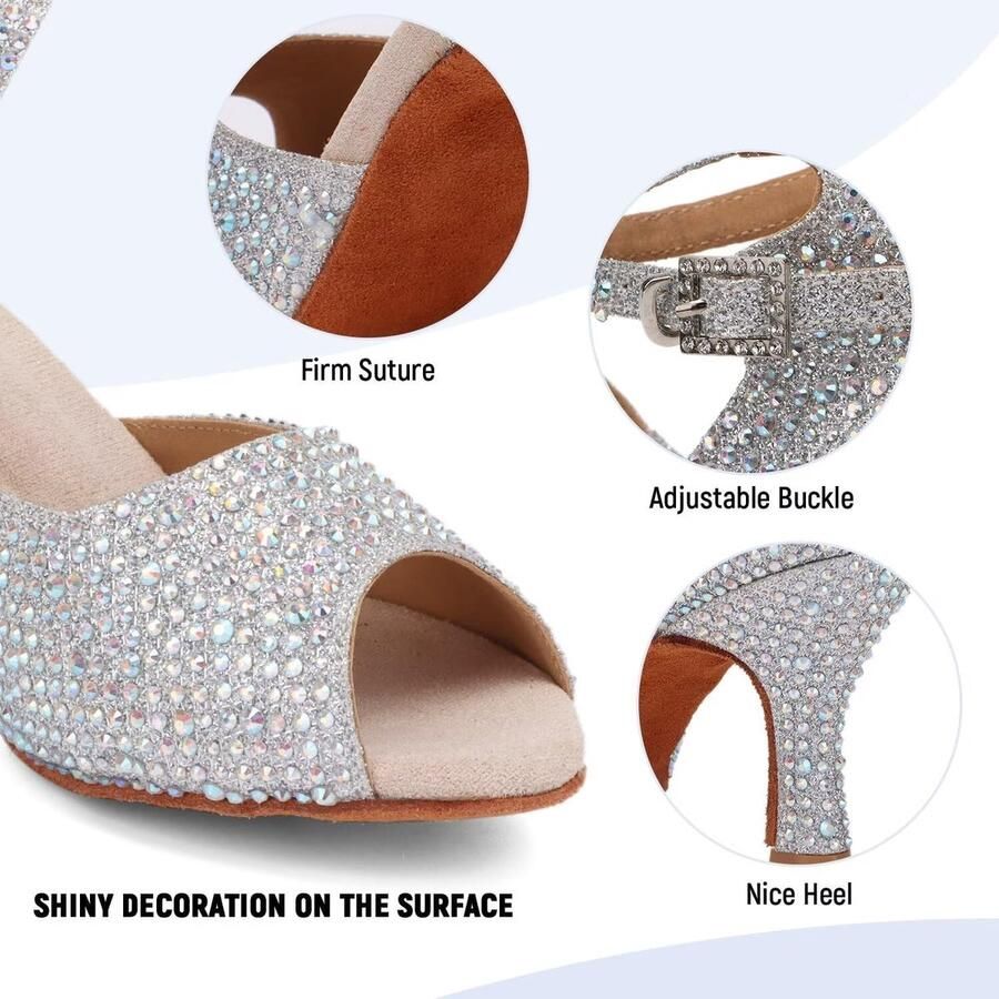 Dansschoenen voor dames salsa van satijn dansschoenen voor sociale beginners salsa dansfeest latin