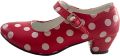 Dansschoenen voor Flamenco of Sevillana kinder- en volwassenenmaat - Witte/Wit