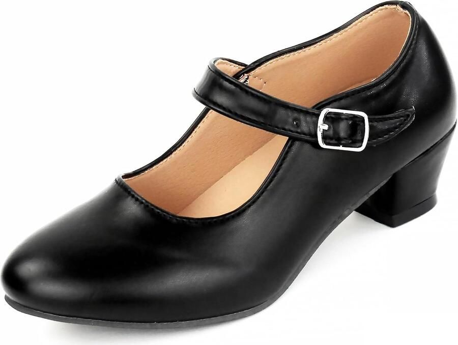 Dansschoenen voor meisjes met verstelbare riem antislipzool