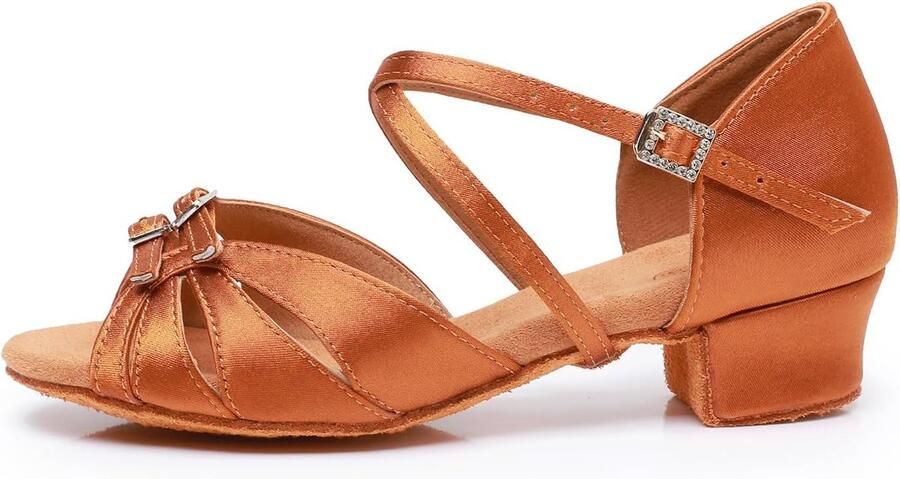 Dansschoenen voor meisjes verstelbaar lage hak meisjes dansschoenen salsa tango praktijk