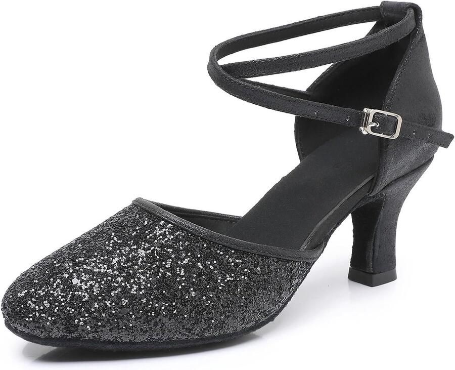 Dansschoenen voor Vrouwen Ballroom Dansschoenen Latin Salsa Bachata Performance - Foto 1