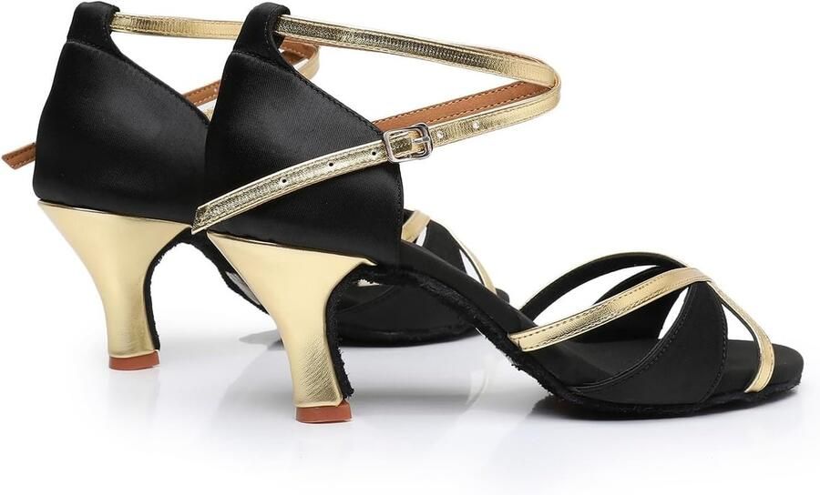 Dansschoenen voor Vrouwen Professionele Ballroom Dansschoenen Latijn Salsa Bachata Prestaties dansschoenen Zwart