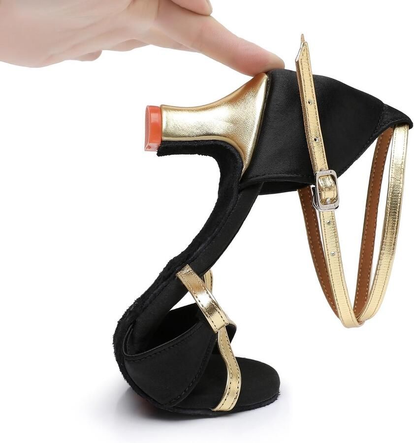 Dansschoenen voor Vrouwen Professionele Ballroom Dansschoenen Latijn Salsa Bachata Prestaties dansschoenen Zwart 35.5