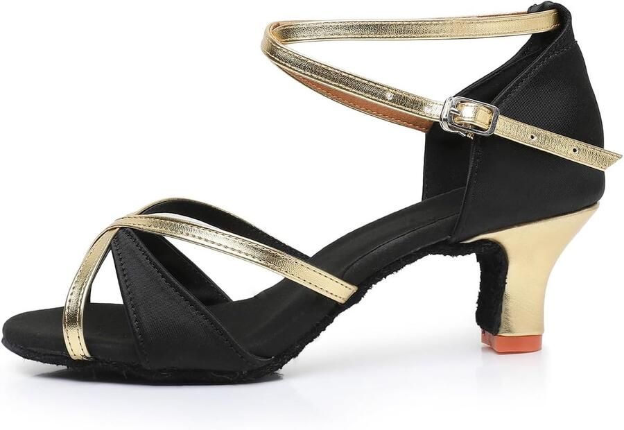 Dansschoenen voor Vrouwen Professionele Ballroom Dansschoenen Latijn Salsa Bachata Prestaties dansschoenen Zwart 36.5