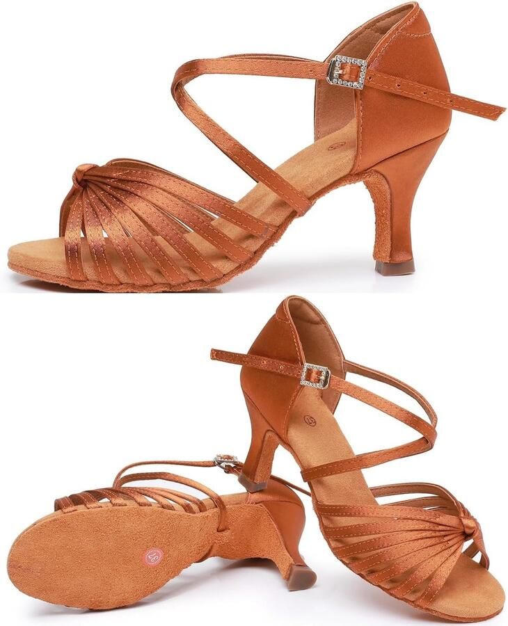Dansschoenen voor Vrouwen Salsa Ballroom Prestaties Schoenen Professionele Praktijk Dansschoenen 5 Hak