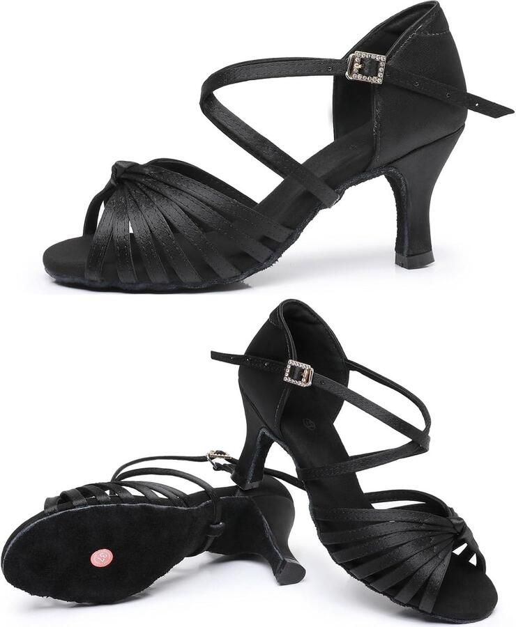Dansschoenen voor Vrouwen Salsa Ballroom Prestaties Schoenen Professionele Praktijk Dansschoenen 5 Hak