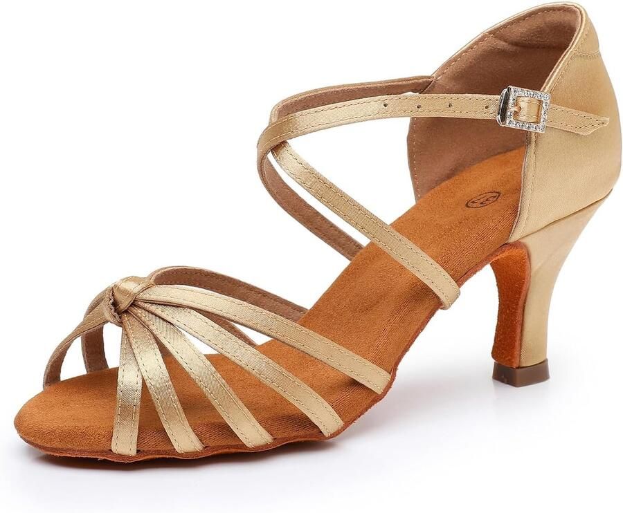 Dansschoenen voor Vrouwen Salsa Tango Chacha Ballroom Praktijk - Foto 1