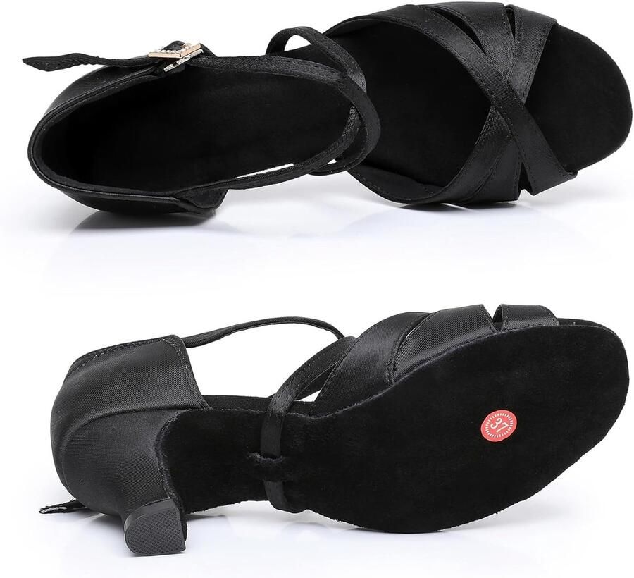 Dansschoenen voor vrouwen zachte zool strass gesp salsa tango balzaal professionele dansschoenen 5 hak