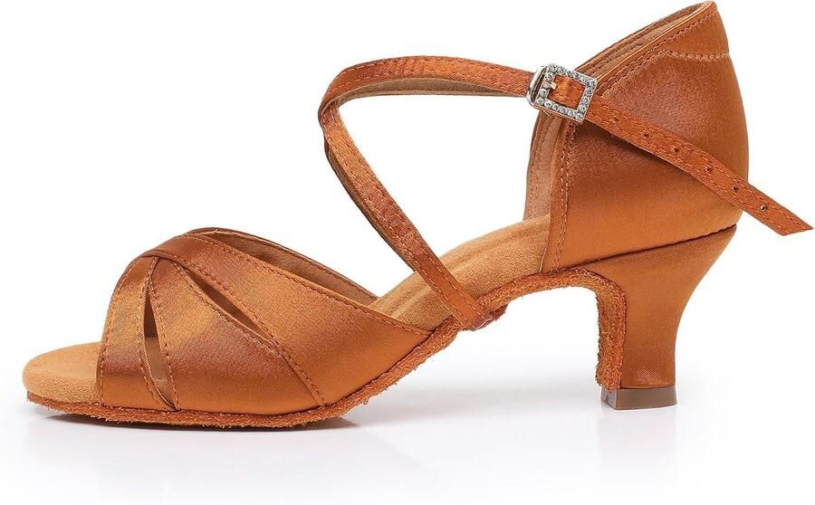 Dansschoenen voor vrouwen zachte zool strass gesp salsa tango balzaal professionele dansschoenen 5 hak
