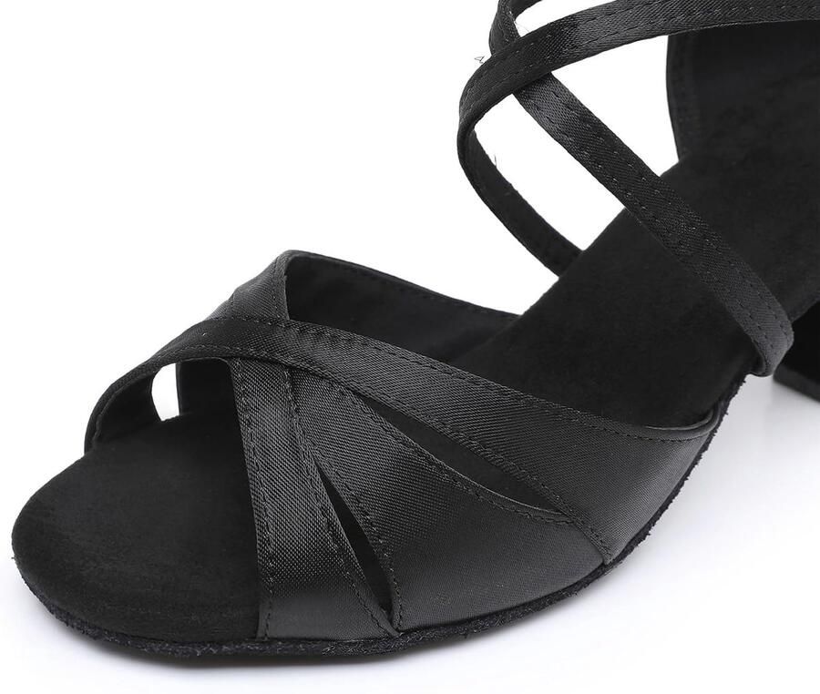 Dansschoenen voor vrouwen zachte zool strass gesp salsa tango balzaal professionele dansschoenen 5 hak