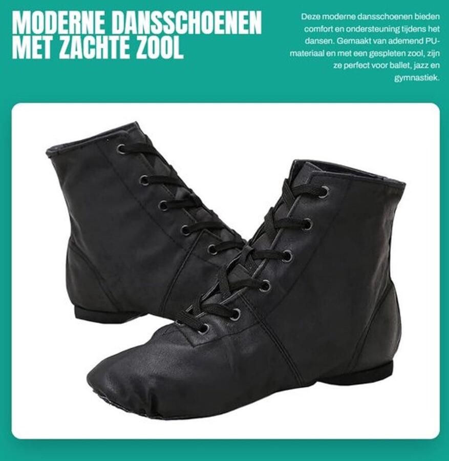 Dansschoenen Zachte Zool Antislip Verstelbaar Ballet Dans Gymnastiek Yoga Comfortabel PU Materiaal Balletschoenen