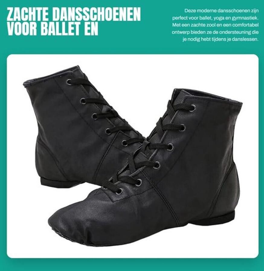 Dansschoenen Zachte Zool Verstelbare Dansschoenen Antislip Zool PU Materiaal Ideaal voor Ballet Yoga Comfortabele Pasvorm Balletschoenen