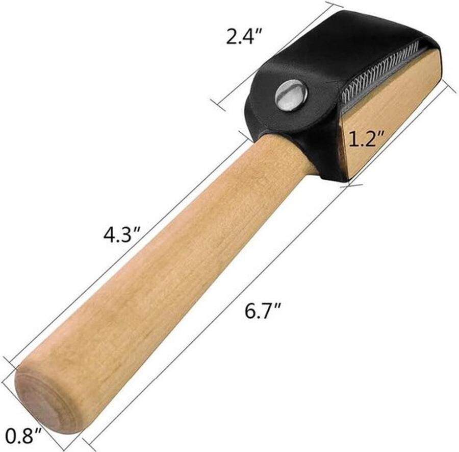 Dansschoenenborstel Houten Reinigingsborstel Suède Dansschoenen Geschikt voor Houten model Praktische reinigingsborstel voor dansschoenen