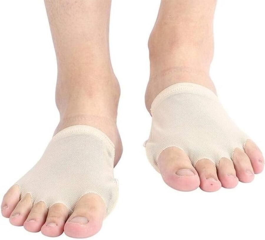 Dansvoetdekking en balletschoenen met halve schoen en voorvoetbeschermer