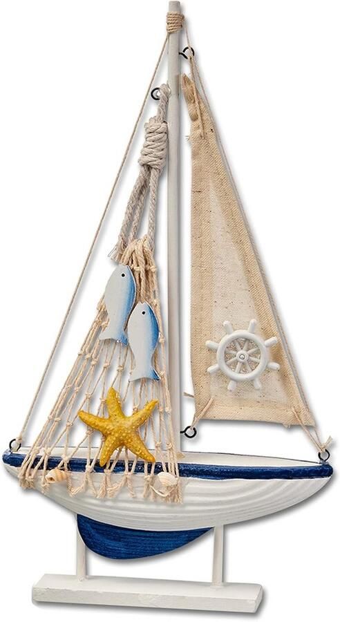 Decoratief Houten Zeilschip Houten Boot voor Maritieme Woondecoratie