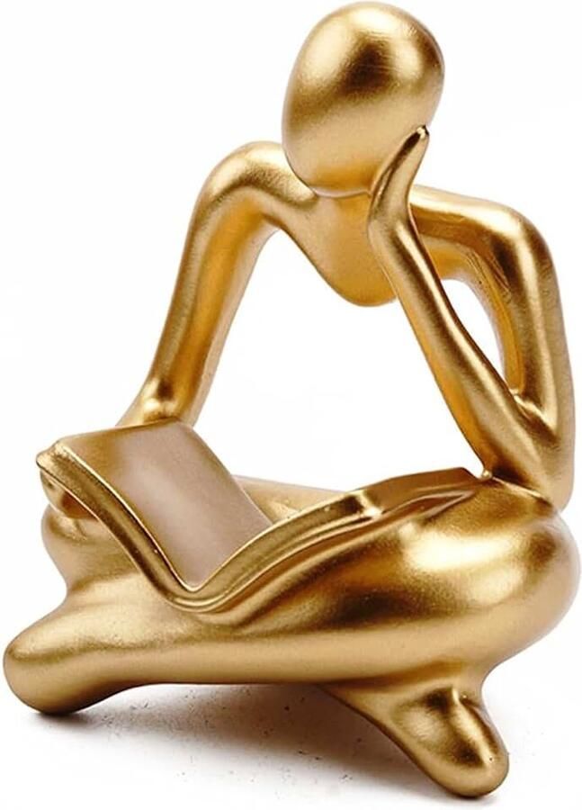 Decoratieve figuren Lezen Figuur Standbeeld Decoratie Woonkamer Abstracte Sculptuur Woonwinkel Decoratie Moderne Woonkamer Ornamenten