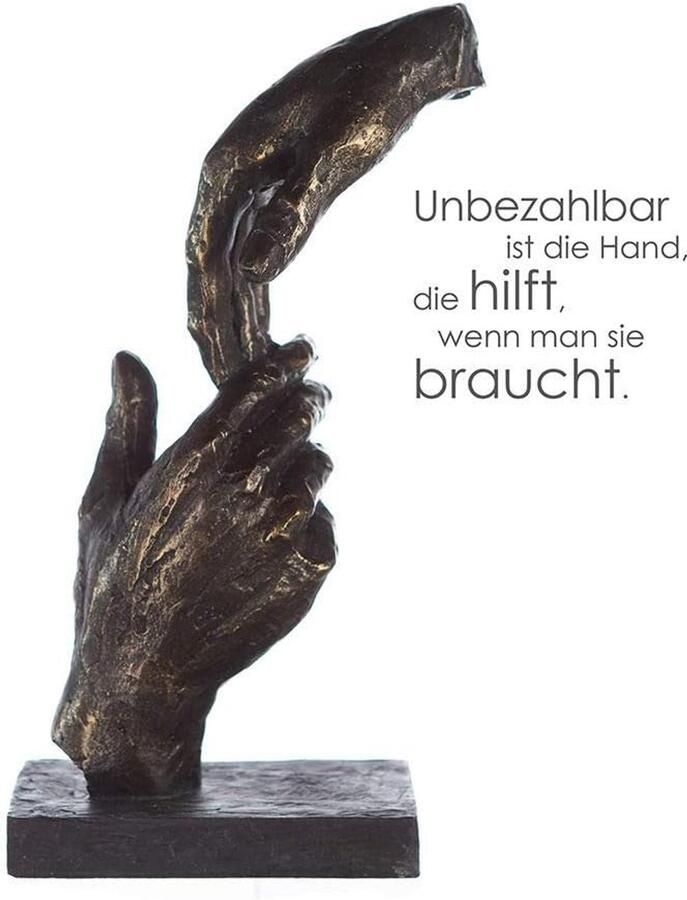 Decoratieve sculptuur decoratieve figuur Two Hands Poly 29 x
