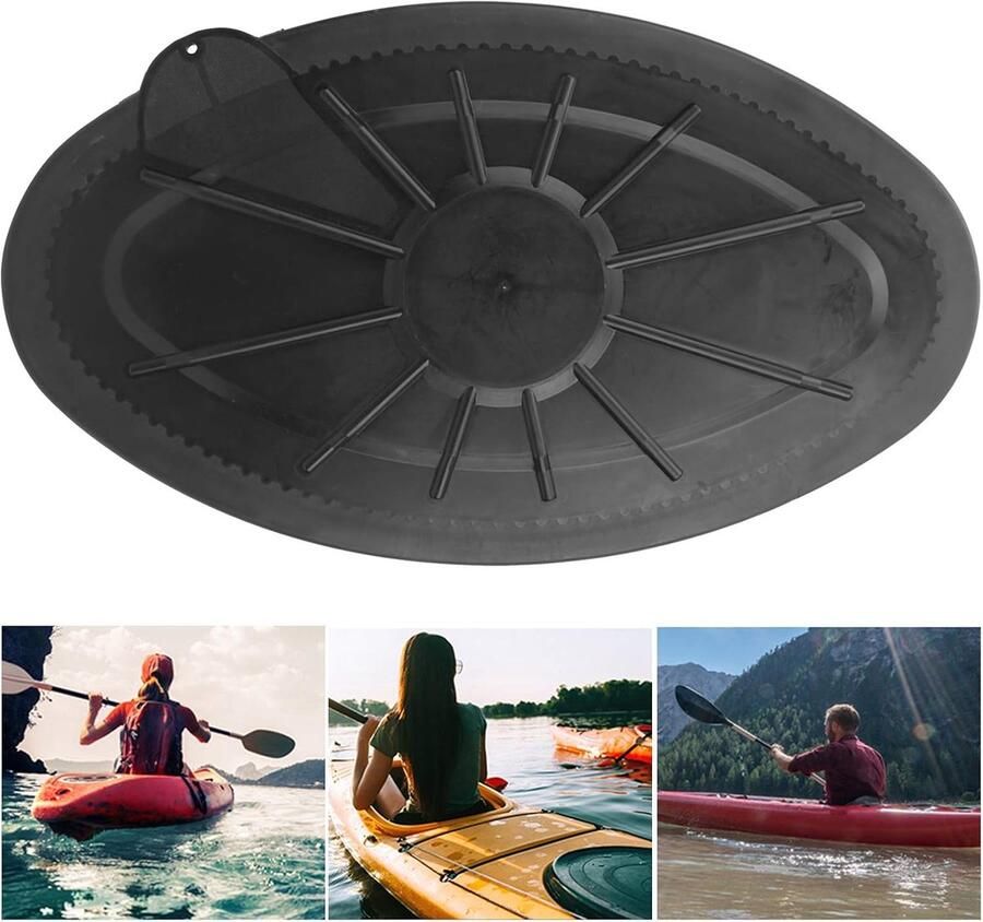 Dekluiken Cover Waterdicht Zwart Cirkelvormig Plastic Inspectieplaat Covers Heavy Duty Deksel Zeeboten Toegang Accessoires Marine Boot Kano Fittingen Voor Sport Mannen Volwassen Kinderen Outdoo