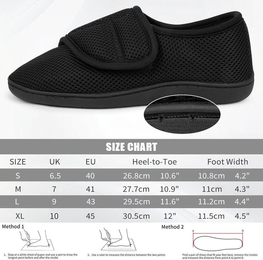 Diabetesschoenen Wandelschoenen voor nen Orthopedische schoenen met extra brede pasvorm Edema Puffy schoenen voor fasciitis Voor nen en