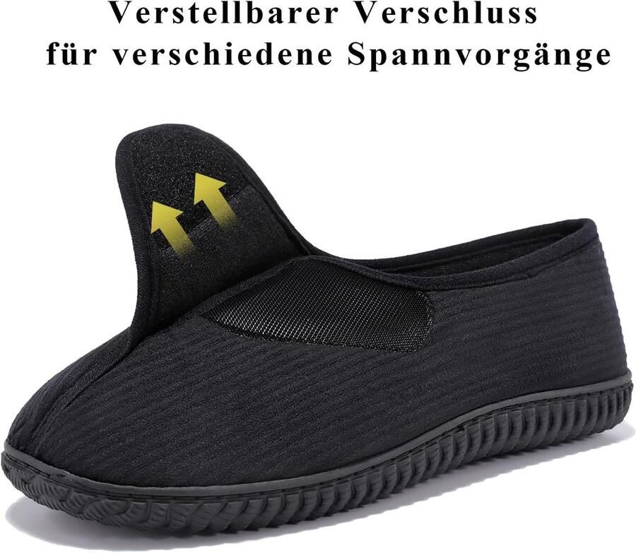 Diabetici pantoffels voor heren schoenen voor artritis oedeem verstelbare sluiting traagschuim