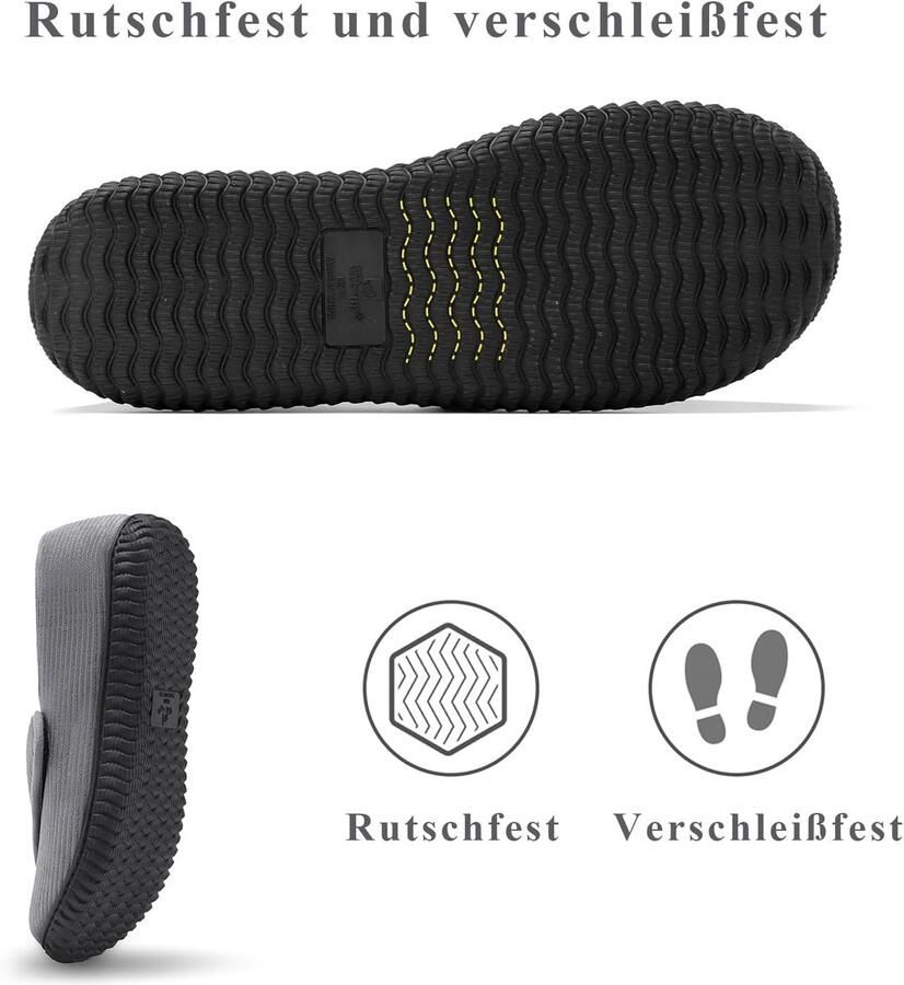 Diabetici pantoffels voor heren schoenen voor artritis oedeem verstelbare sluiting traagschuim