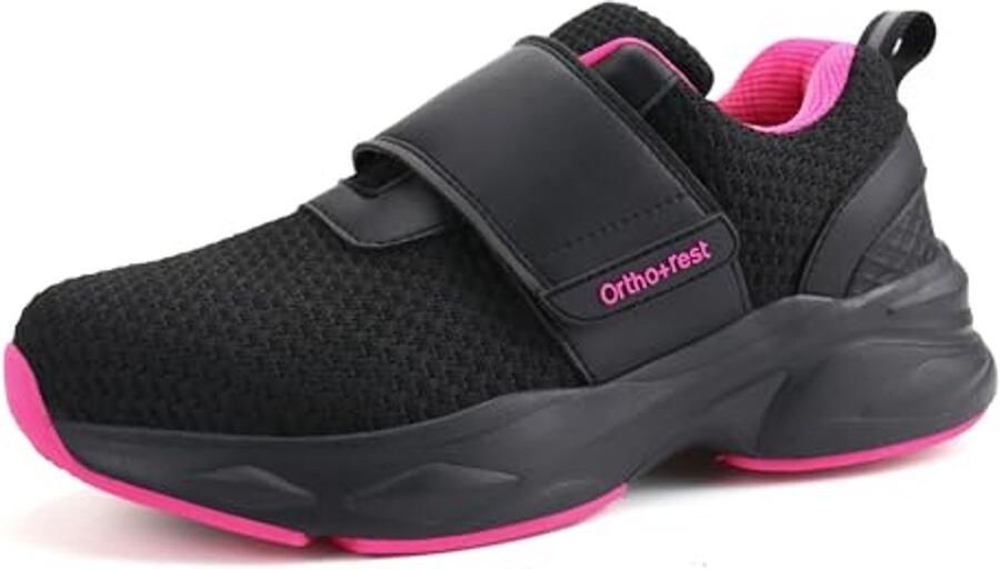 Diabetische schoenen voor dames met verstelbare sluiting Orthopedische wandelschoenen voor gezwollen voeten