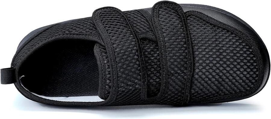 Diabetische Slippers 39.5 EU Zwart A Verstelbaar Comfort voor Senioren ShopVlot