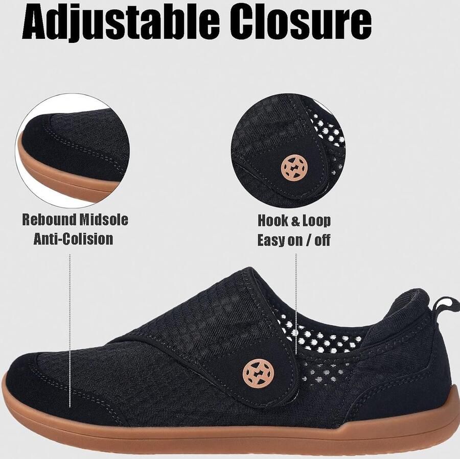 Diabetische sloffen extra wijd ade d ultralicht comfortabele klettersluiting perfect voor wandelen ShopVlot