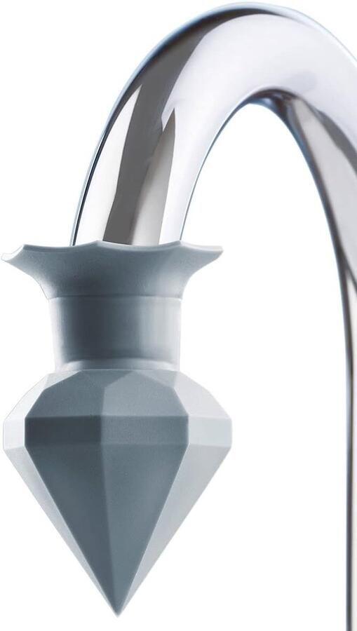 Diamond Clean Ontkalker Diamant voor kranen past op elke standaard kraan siliconen 4 9 x 7 3 x grijs