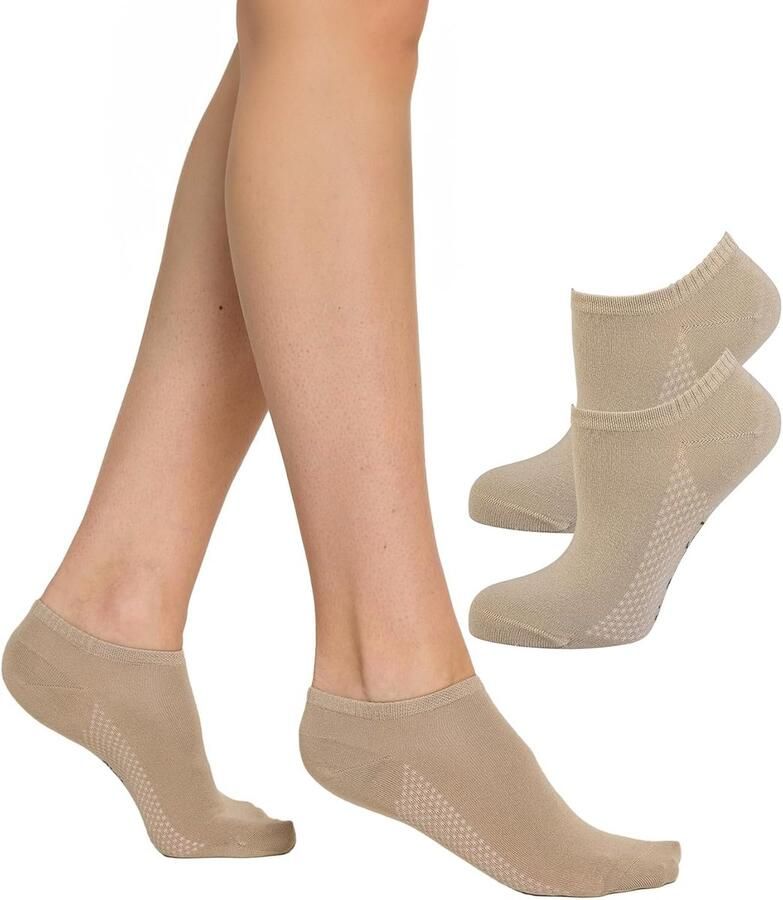Die Bambus Sneaker Socke 2er Pack Damen Kaum Sichtbar Bambussocken Weich dames sneakers