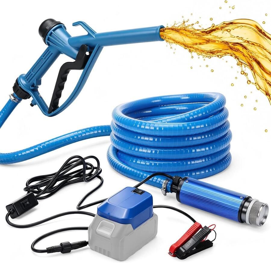 Dieselpomp 12 V 30 LMP stookoliepomp dieselpomp zelfaanzuigend 51 mm lift 5 m afvoer van dieselkerosine water voor vrachtwagens tractoren graafmachines