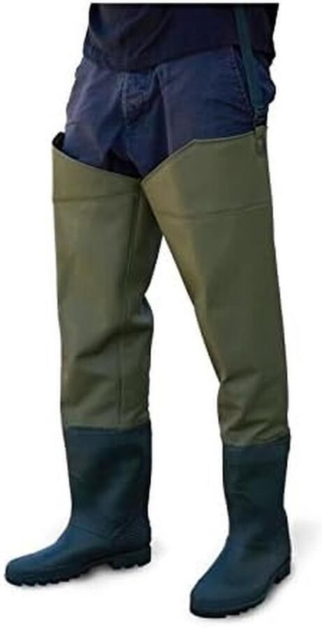 Dijlaarzen PVC Waterdicht Hoge Overknee Laarzen met Versterkte Zool