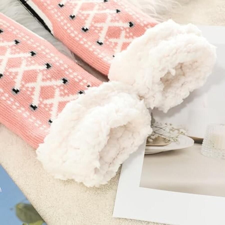 Dikke Cashmere Slippers Zacht en Antislip voor Thuis - Foto 1