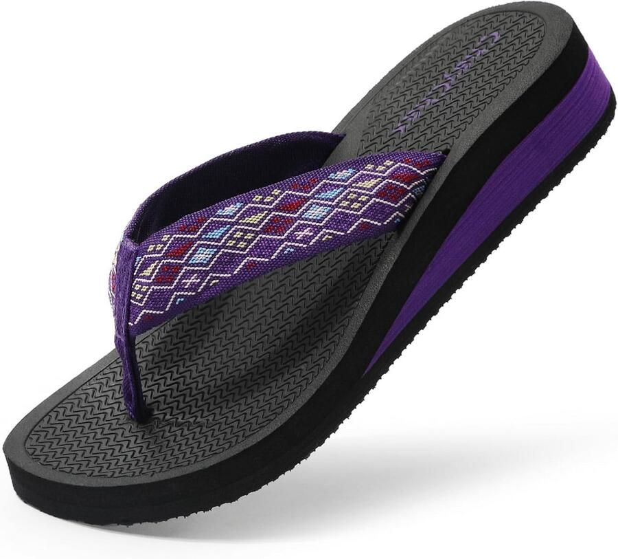 Dikke Hiel Teenslippers Dames Lichtgewicht Comfortabele Slippers